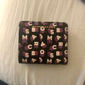 Marc Jacobs scrambled logo bifold wallet